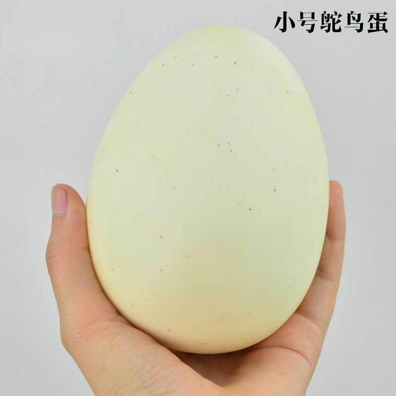 Huevos de avestruz de simulación para niños, huevo pintado de simulación, juguetes educativos, comida Artificial, juguete de Pascua