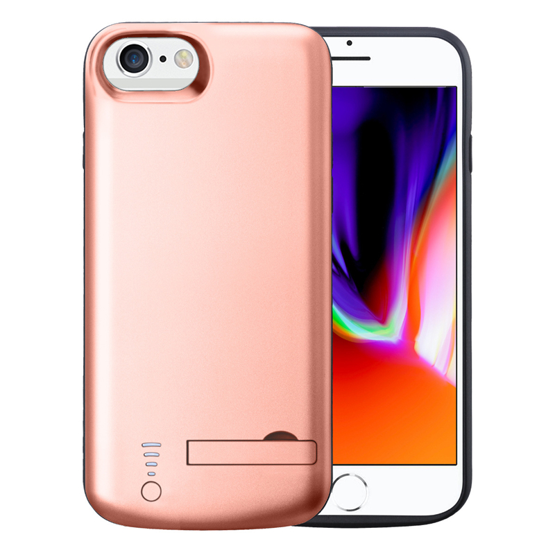 Voor iPhone 6 6s 7 8 Battery Charger Case 5500mAh Powerbank Mobiele Telefoon Batterij Draagbare Oplader Telefoon Cover case met Standaard
