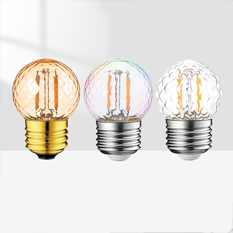 Led-pære  e27 220v e26 110v stk. spiralformet blød glødelampe 1w stk. varm hvid gul indendørs lysekrone rørformet kugleformet dekorative pærer