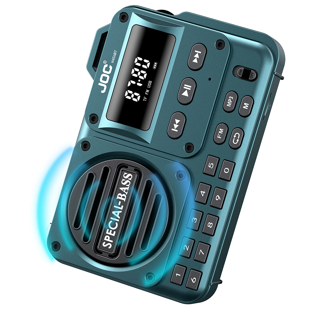 Portable FM Radio with LED Display Digital Radio Recorder BT 5.4 Radio Speaker for Home Travel for Seniors Elderly