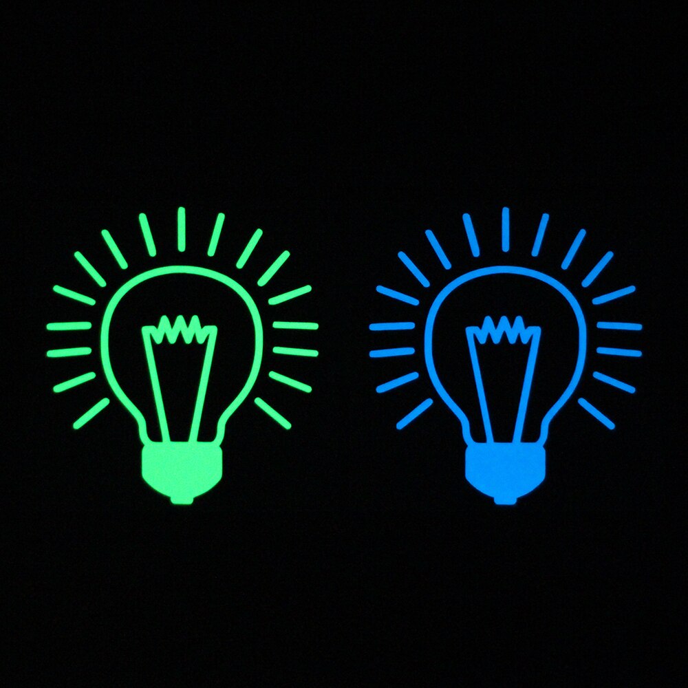 Light Bulb Luminous Switch Sticker Novelty Cartoon Glowing Wall Sticker for Home Decoration Baby Nursery Room DIY Decor Stickers