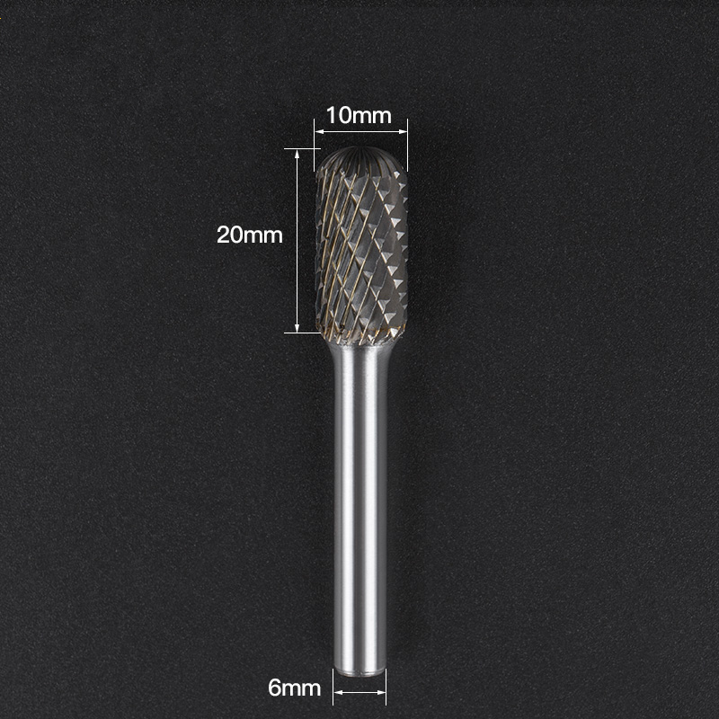 1pc solid carbide tungsten steel milling cutter,6mm shank C type Metal electric grinding head,Polishing tool: CX610