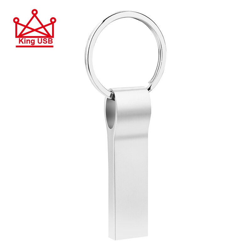 usb flash drive 16gb 32gb 64gb pendrive usb stick with keychain Flash Drive Stainless Steel USB 2.0 pen drive 256gb 128gb