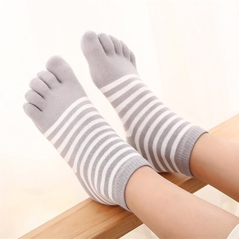 4-12Y Jungen Mädchen lässig Sport Atmungs Fünf-Zehe Socke für freundlicher Socken Mehrfarbig Baumwolle gestreift freundlicher-Finger Kleidung zeug