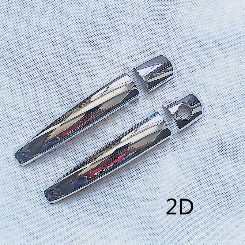 Garniture de poignée de porte en plastique chromé, pour Peugeot 407 sw Sedan coupé, accessoires: 2D