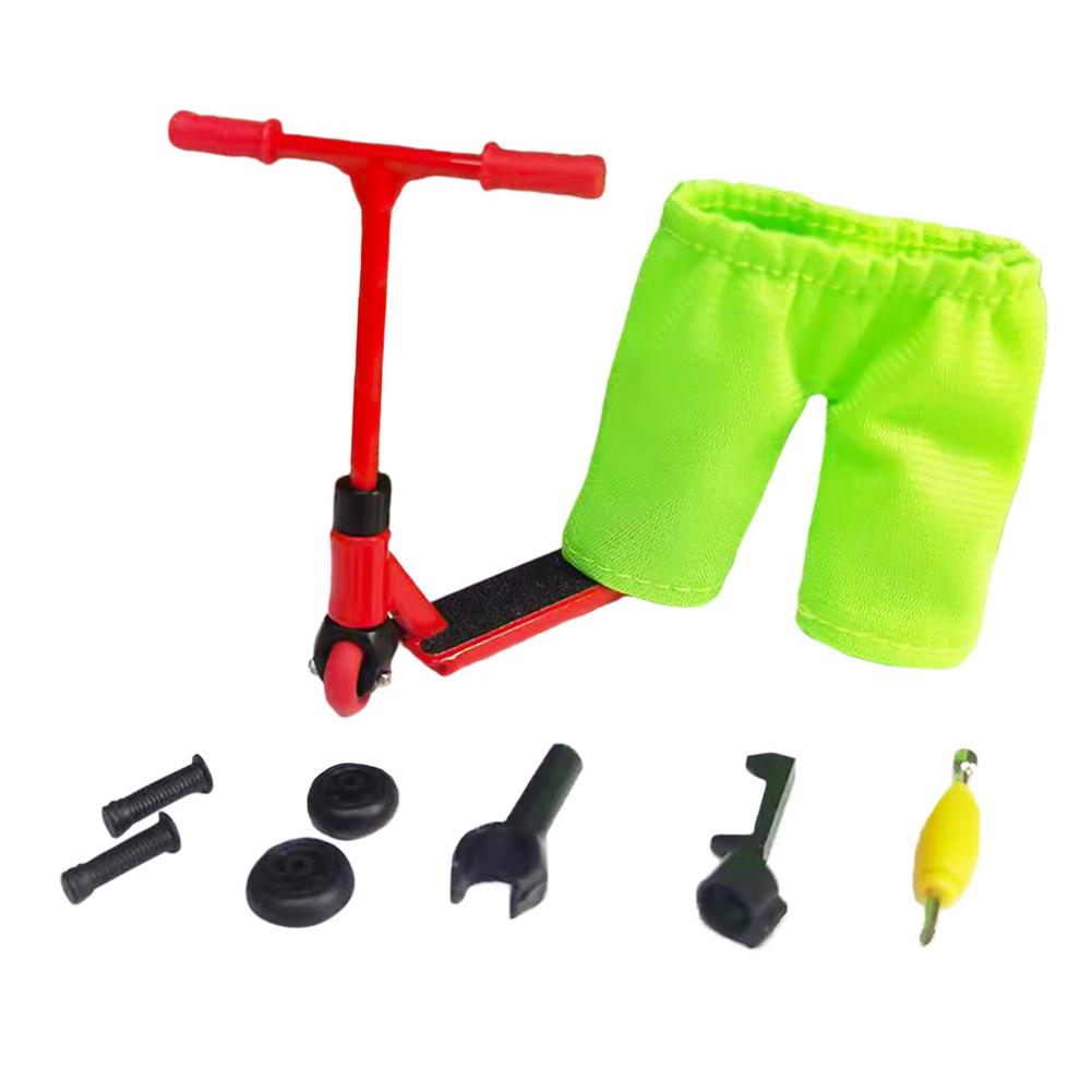 Mini Legering Vinger Scooter Model Set Interactieve Vinger Speelgoed Novelty Sensory Activiteit Vinger Scooter Skateboard Kit: D