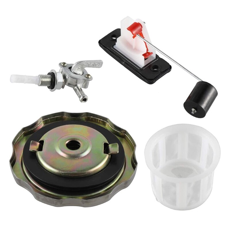 Universal 5 Gallon 7 Gallon Generator Gas Fuel Tank Valve Chrome Cap Engine: Default Title