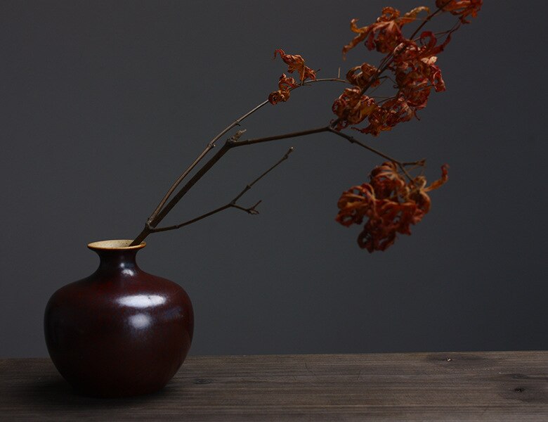Jingdezhen vase en céramique à la main Mesa art articles d'ameublement: Gris clair