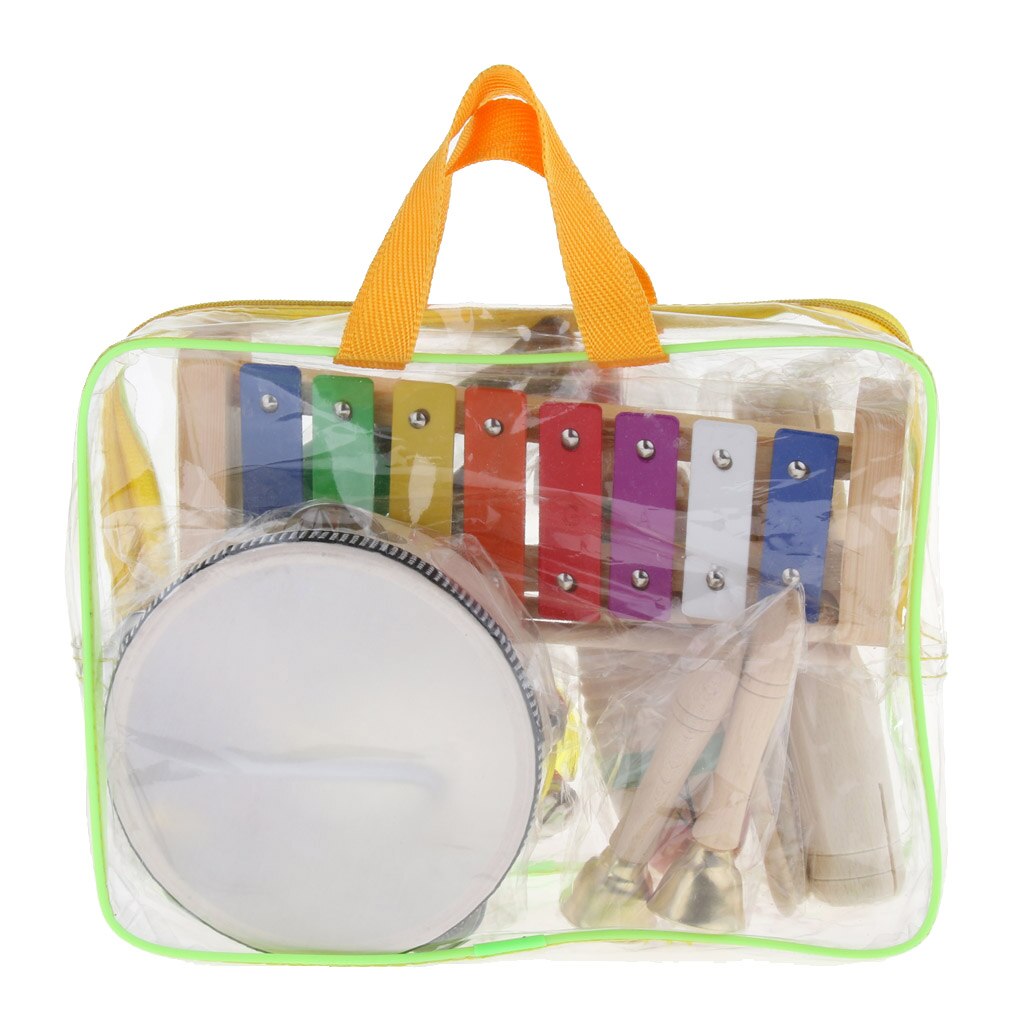 13pcs Percussion Instrument Set Preschool Early Educational Musical Toys Set