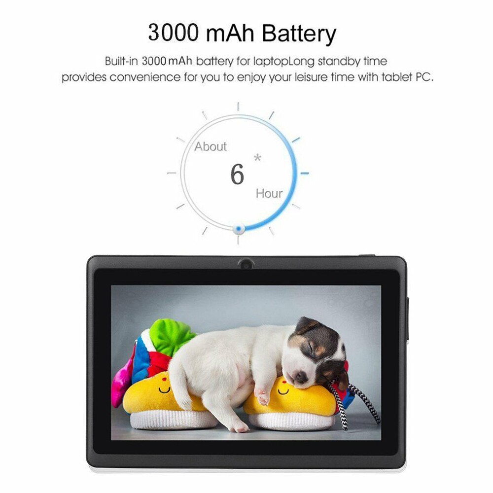 7 Inch 512 Mb + 8 Gb Quad-Core Tablet Zakelijke Tablet Met Android4.4 Systeem 1024*600 Resolutie voor Gaming Entertainment