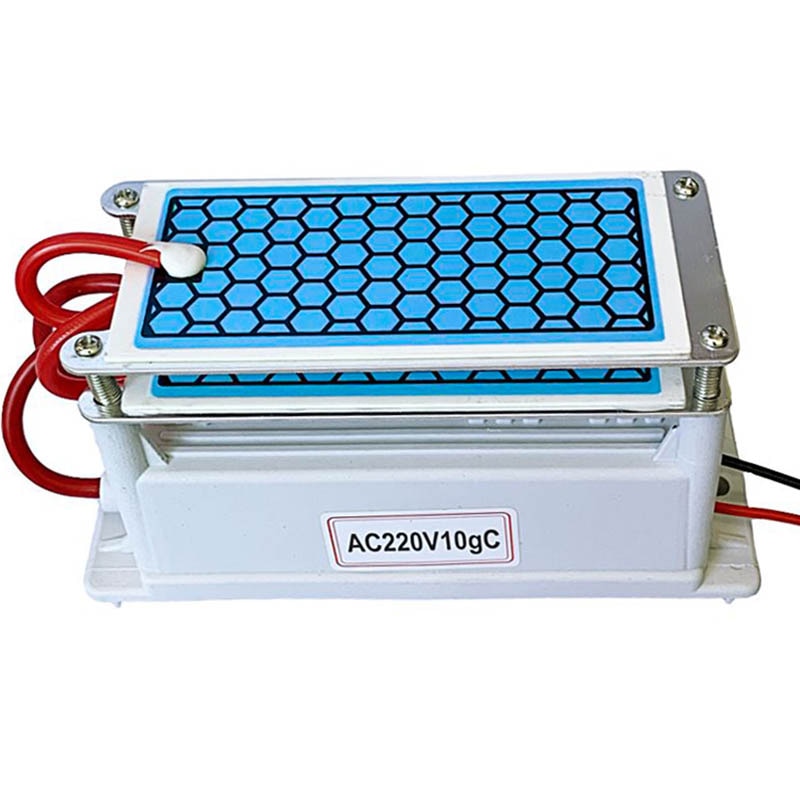 220V 10g Portable Ceramic Ozone Generator Double Integrated Long Life Ceramic Plate ozonator air Water Cleaner Air Purifier