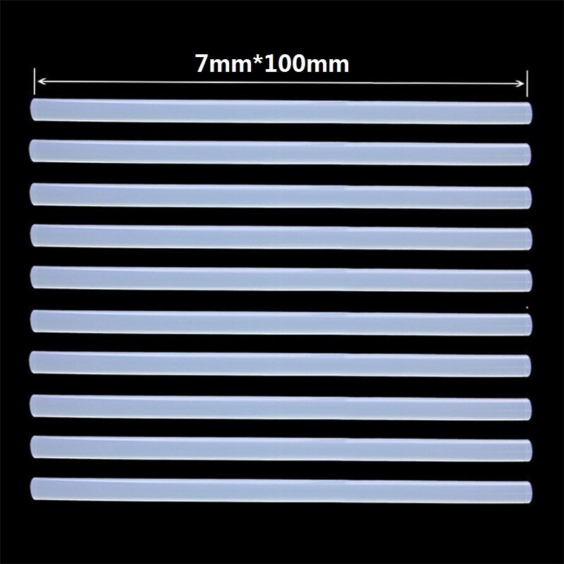 20W Melt Glue Gun with 7mm Glue Sticks Mini Industrial Guns Heat Temperature Thermo Electric Repair Tool: 10PCS Glue Sticks