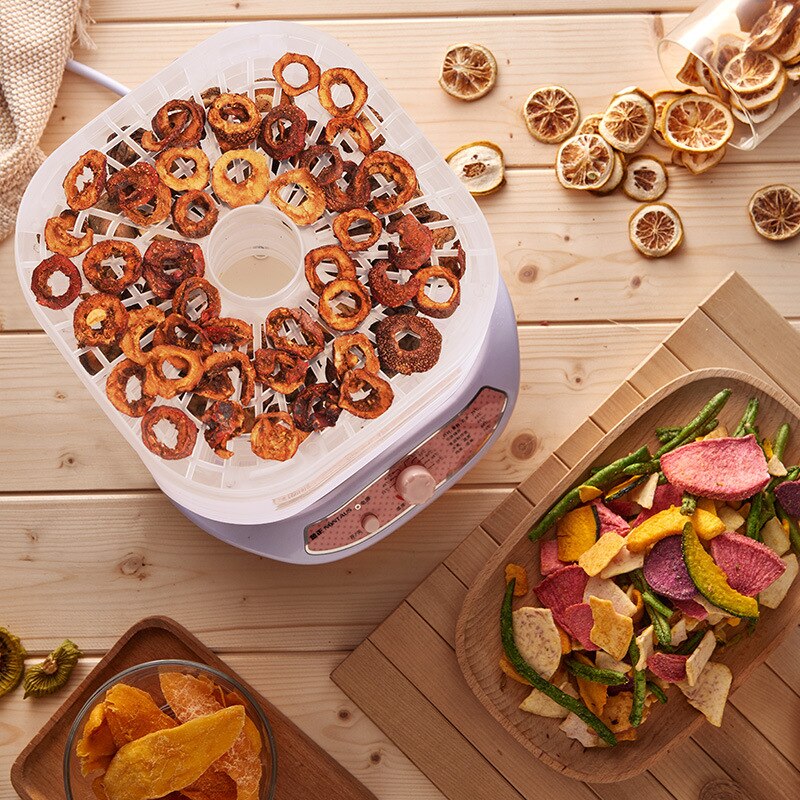 Dried Fruit Vegetables Herb Meat Machine Household MINI Food Dehydrator Pet Meat Dehydrated 5 trays Snacks Air Dryer EU