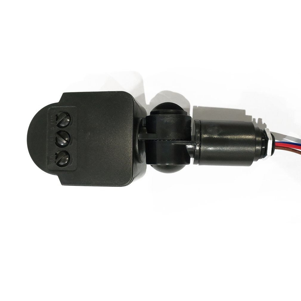 Universal Motion Sensor Light Switch Outdoor AC 220V Automatic Infrared PIR Motion Sensor Switch With LED Light