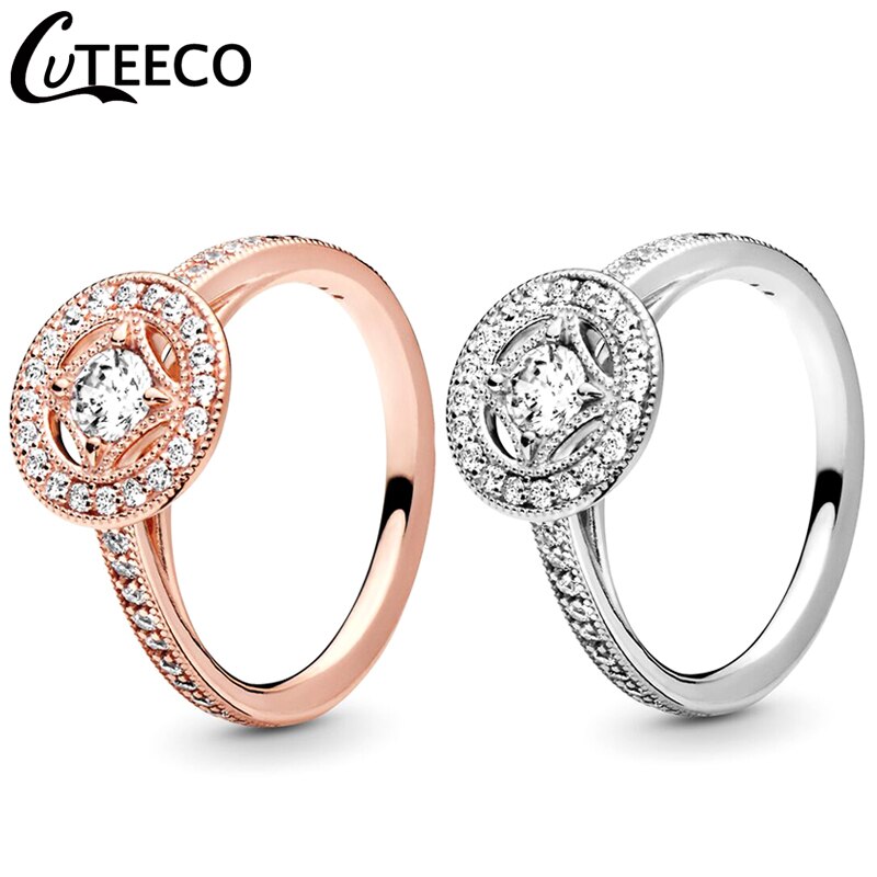 Cuteeco Vintage Charm Ringen Voor Vrouwen Wedding Ring Engagement Mode-sieraden
