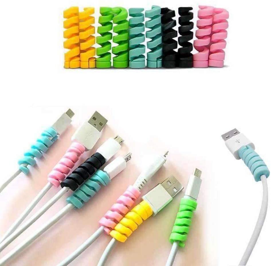 Universal 4-Piece Spiral Color Cable Protector Mobile Phone Computer Electronic Cable Anti-Binding