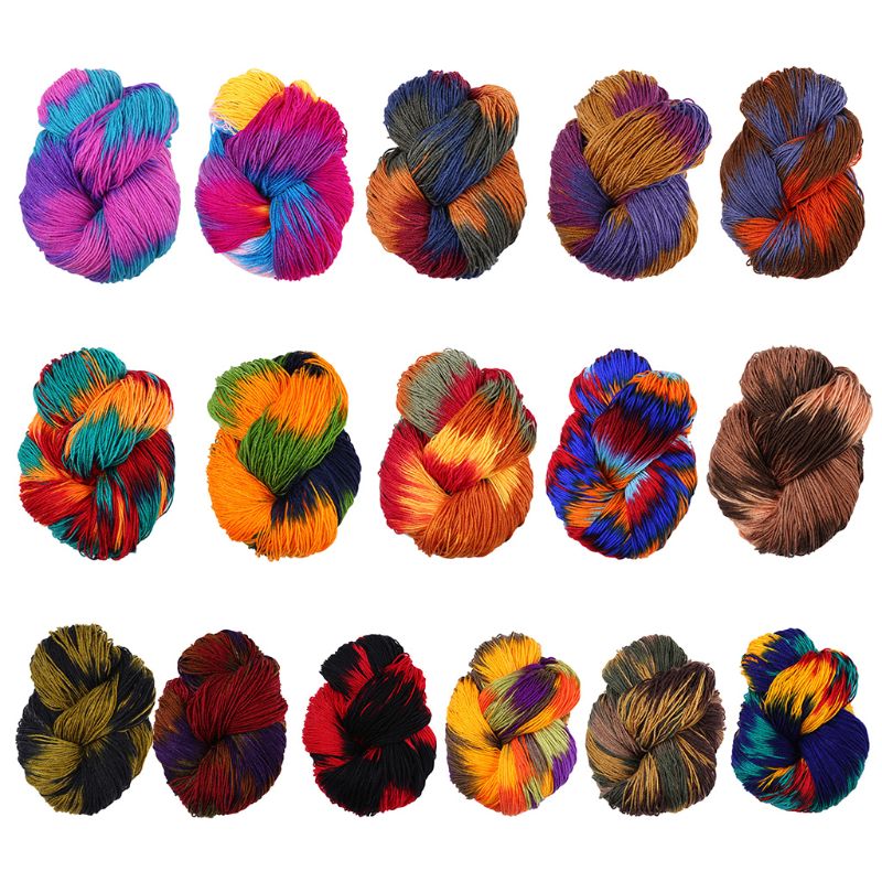 50g/Ball Mixed Colorful Knitting Yarn Acrylic Dyed Hand-Knitted Crochet Thread