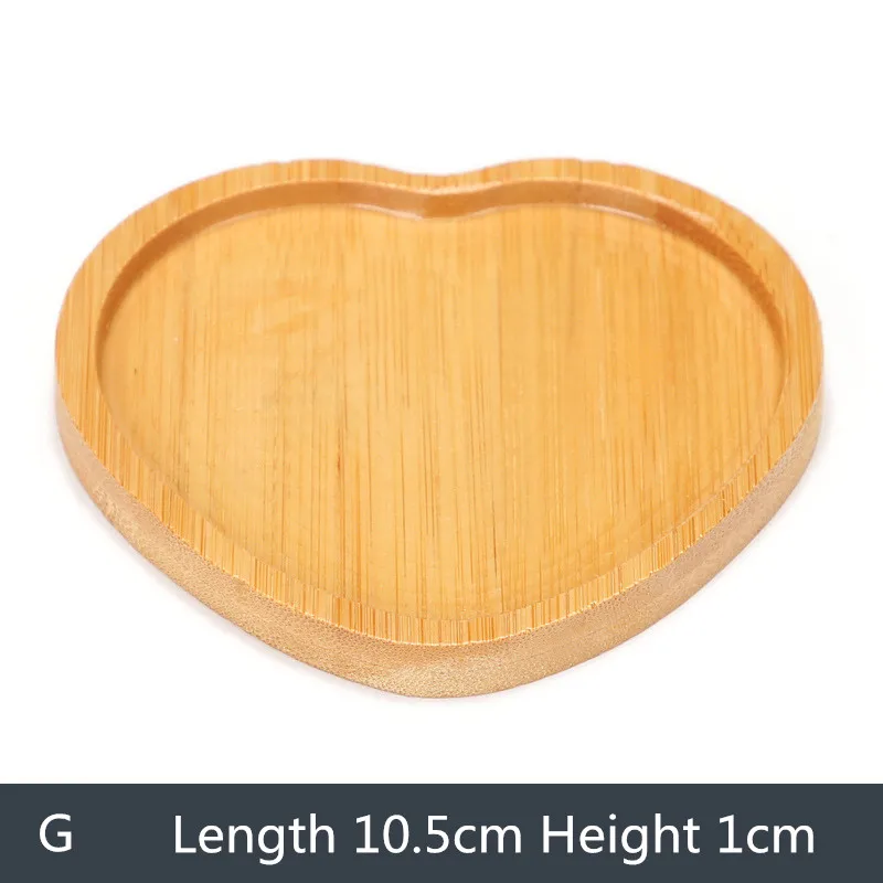 Soporte para maceta con 8 diseños, almohadilla para bonsái carnoso, bandeja de bambú, bandeja para maceta de madera, decoración para el hogar y la Oficina, soporte para macetas, 1 ud.