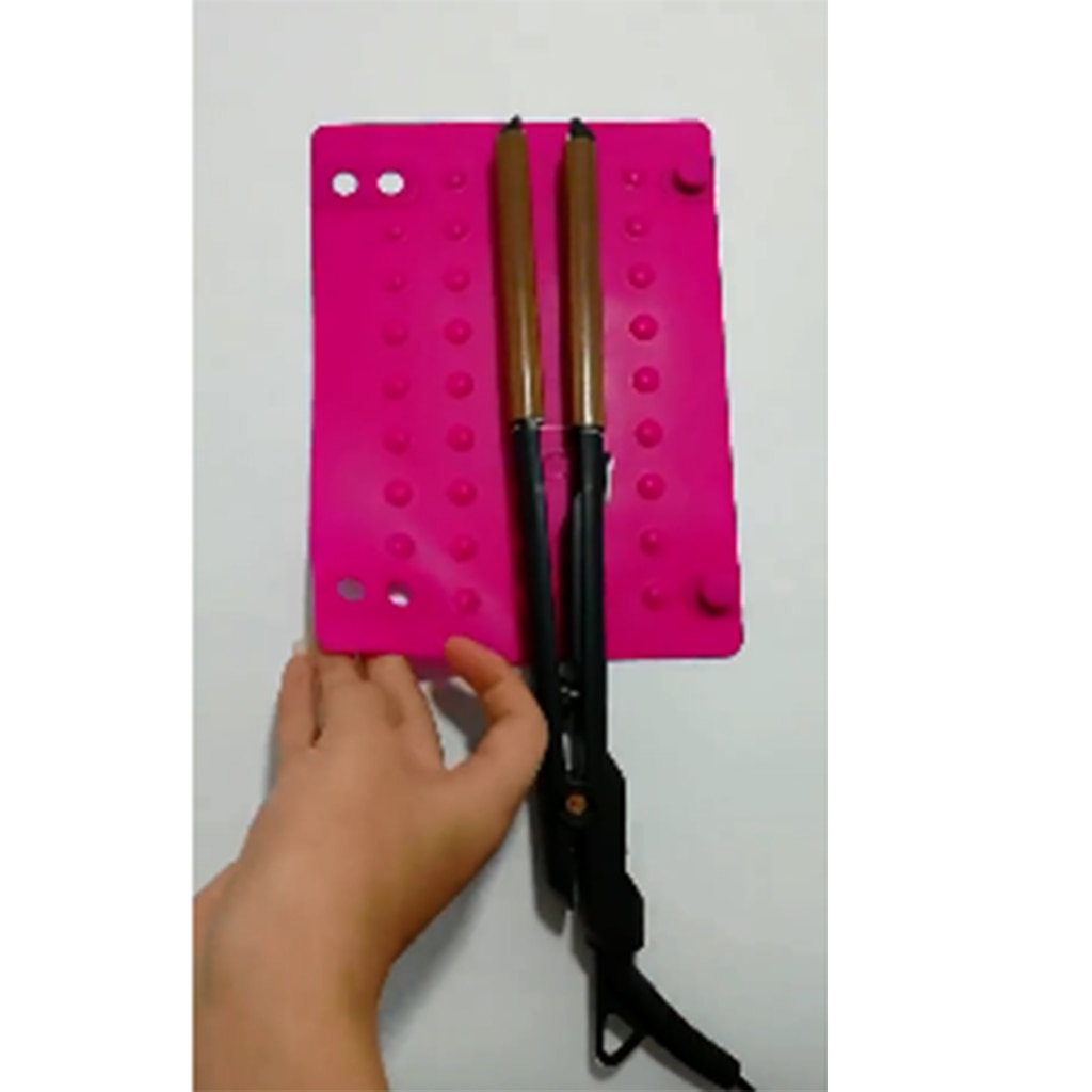 Silicone Anti-slip Curling Iron Mat Table Surface Curling Wand Flat Iron Pad Heat-Resistant Styling Station Mat