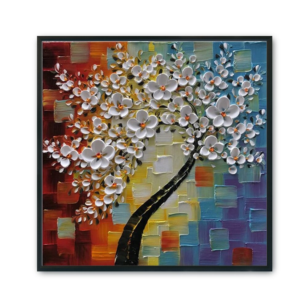 Kits de punto de cruz 11CT, árbol de manualidades moderno estampado, paisaje de playa, bordado de algodón, juegos de costura, artesanía colgante de pared