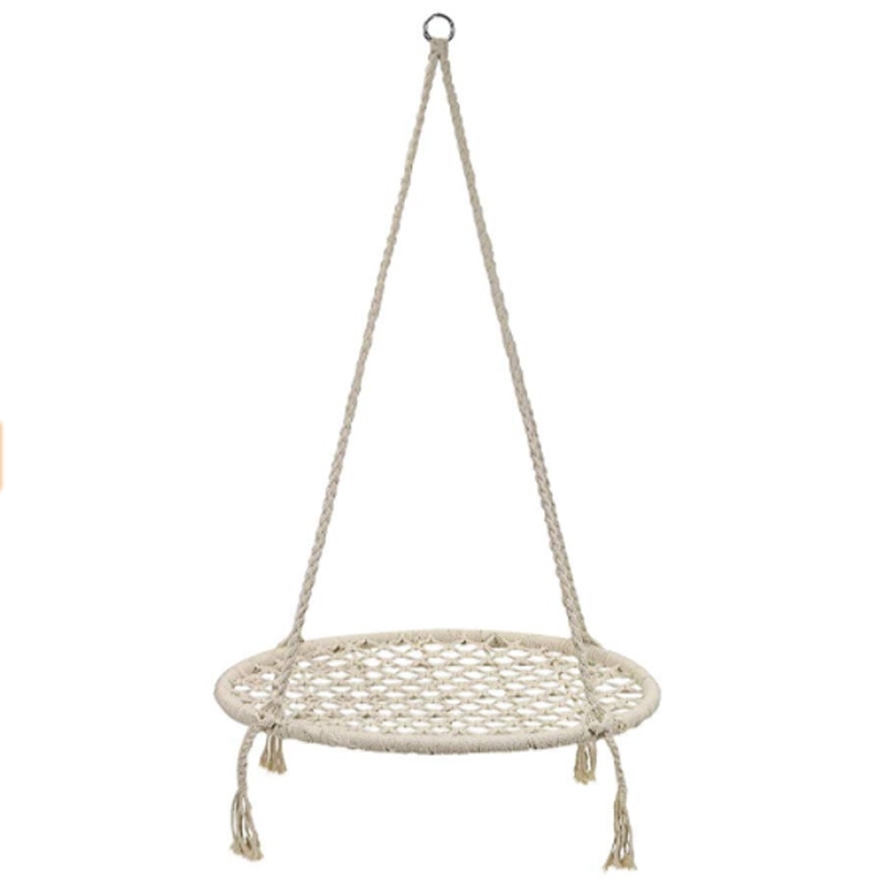 Round Hammock Swing Hanging Chair Outdoor Indoor Furniture For Garden Dormitory Children Adult Comfortable Chair Hammock Bed