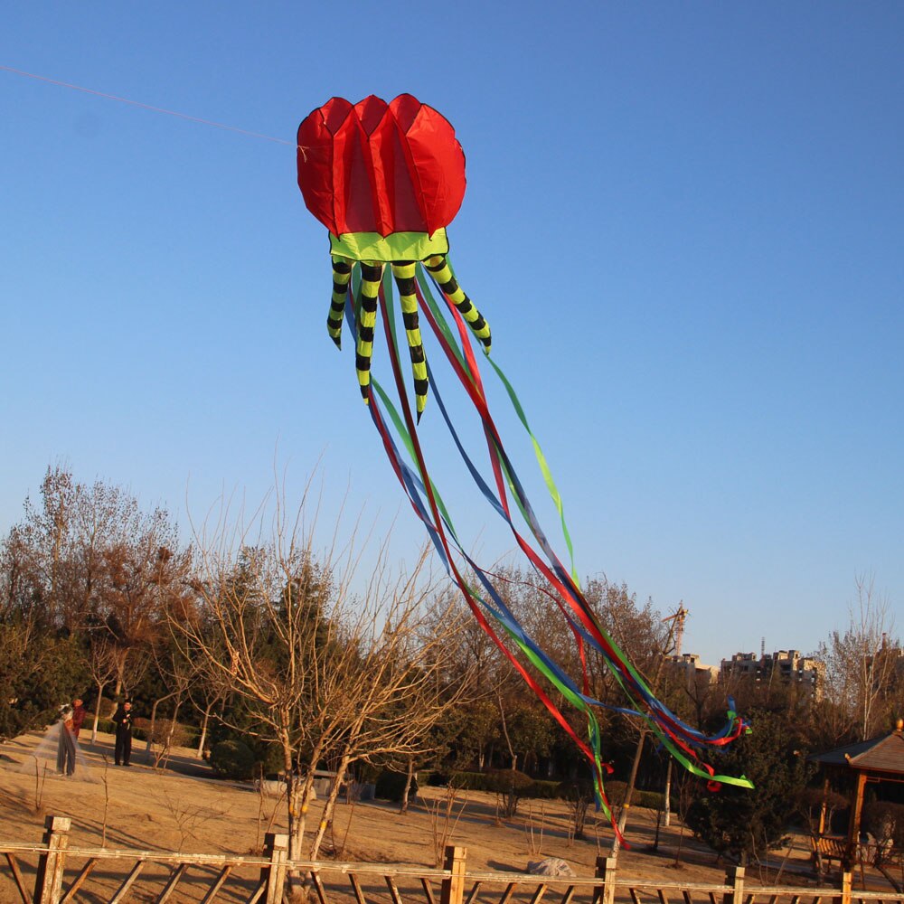 Kwallen Kite 3D Solid Soft Opblaasbare Vliegende Vliegers Voor Audlts En Kinderen