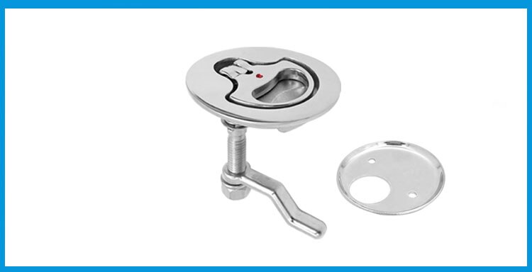IBST LIFE Marine Grade SS316 Cam Latch Flush Pull Hatch Deck Latch Lift Handle with Back Plate Boat Hardware Accessories