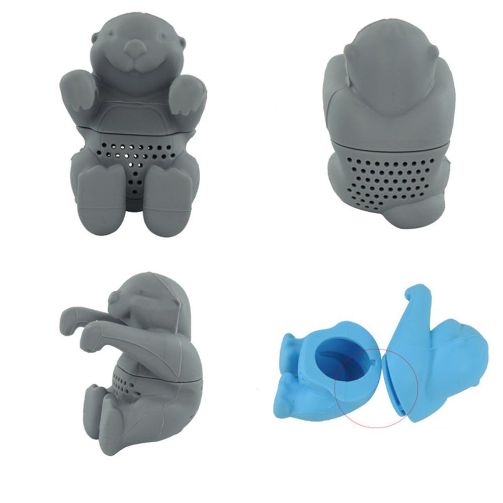 Otter Thee-ei Siliconen Leaf Zeef Herbal Spice Filter Diffuser
