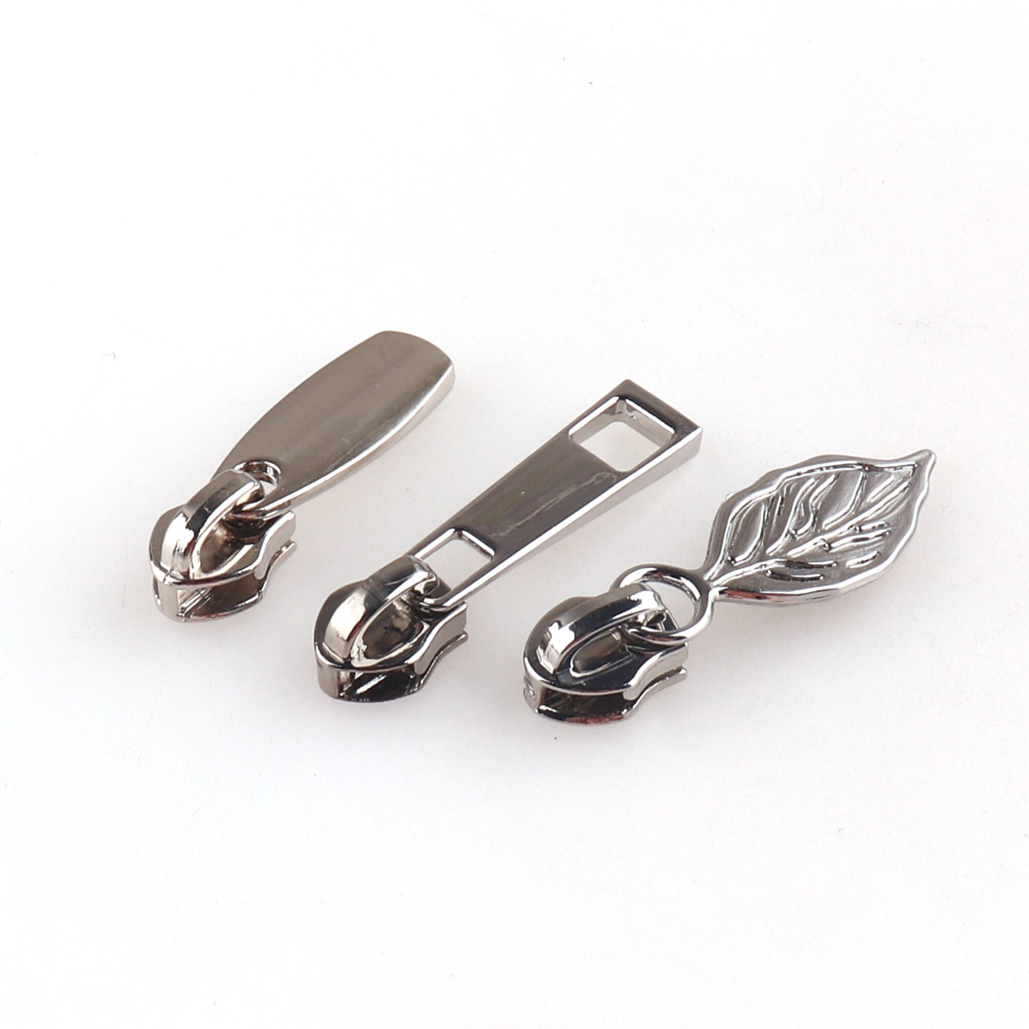 Rainbow 5# Zipper Heads Puller,Metal Zipper Pull,Canvas Nylon Coil Zip Jacket for Sewing Purse Bags Clothing Shoes Handbag