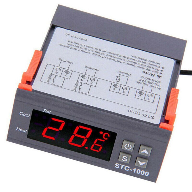 12V STC-1000 Digitale Temperatuurregelaar Thermostaat W/Ntc Sensor Temperatuur Controller 12V