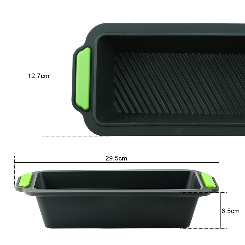 Rechthoekige Hoge Temperatuur Siliconen Brood Pan Mold Non-stick Bakken Tools