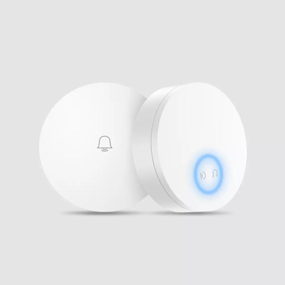 Xiaomi Mijia – sonnette sans fil Linptech, wi-fi, auto-générante, sans câblage, prise de mémoire, fonctionne avec l&#39;application Mijia, contrôle intelligent
