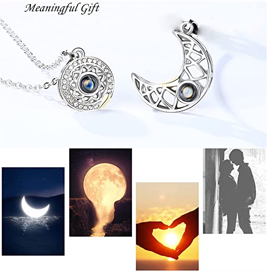 Collana coppia magnetica ti amo 100 lingue abbinate coppia collane collana pendente cuore per amico san valentino