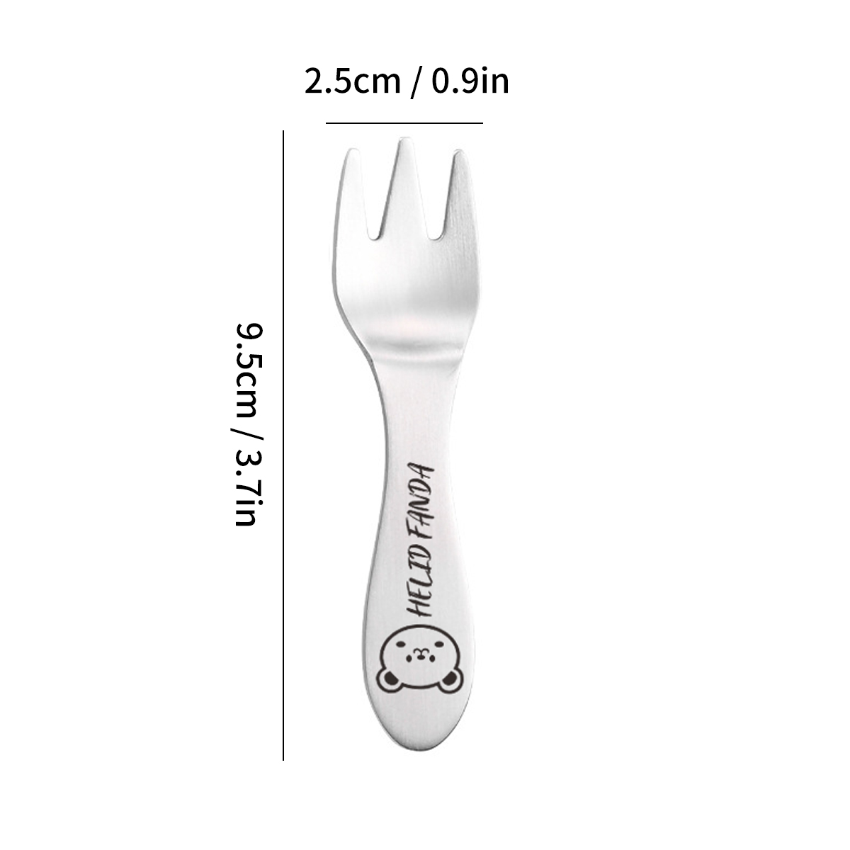 WORTHBUY 304 Edelstahl Geschirr einstellen für freundlicher Mini Eis Nachtisch Löffel Gabel Messer Küchen geschirr freundlicher besteck: Gelb