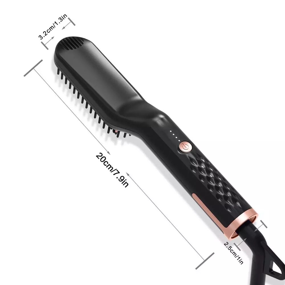 Men Beard Straightener Ceramic Hair Straighteners Multifunctional Hair Brush Curling Iron Straightening Comb Quick Hair Styler