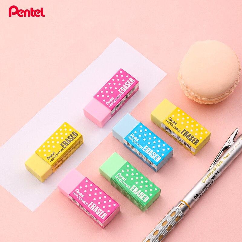 2Pcs Pentel Leuke Gum ZEH-05 Kleur Candy Kinderen Studenten Tekening Potlood Test Speciale Gum Niet Giftig Beveiliging 5 kleuren