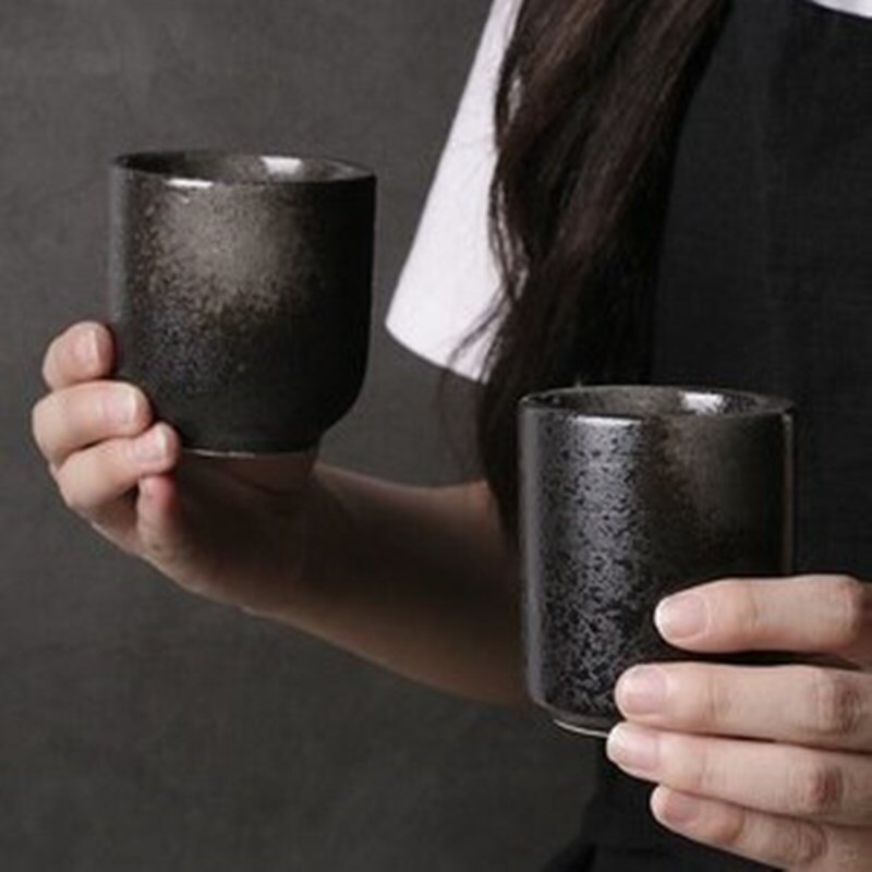 Taza de té de cerámica de estilo japonés master teacup taza de café de gres retro golondrina taza de té de cocina comercial tp1d