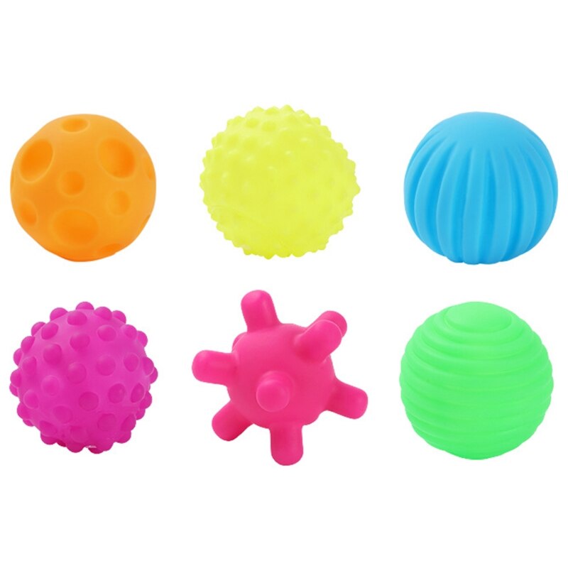 Textured Multiball Set Tactile Sensory Ball Bath Ball Toys Baby Grasp Ball Multifunctional Sensory Ball Development Brain