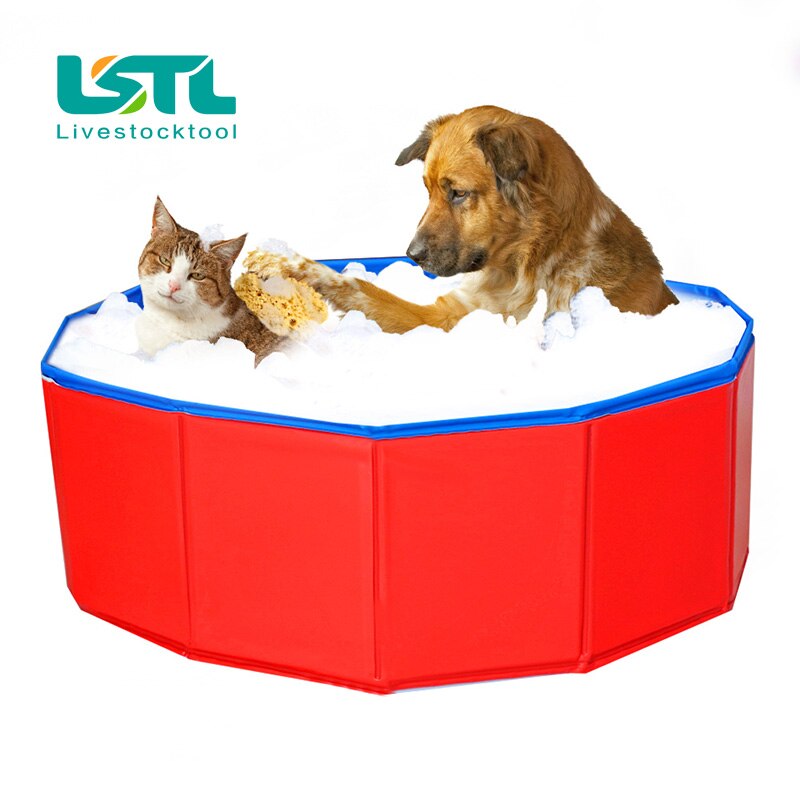 Mascota perro gato piscina plegable piscina Durable portátil limpiador de perros piscina para perros gatos mascotas Limpieza de baño mascota suministros