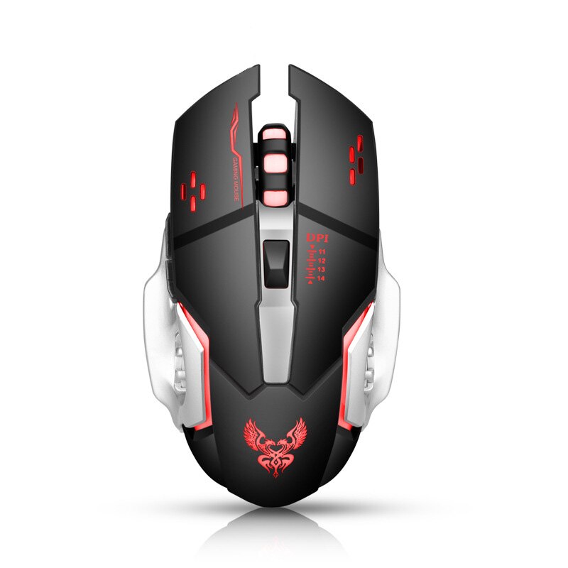 Ergonomic Gaming Mouse LED 4000 DPI Adjusted USB Computer Mouse Gamer RGB Mice Silent Mause With Backlight Cable For PC Laptop: Default Title