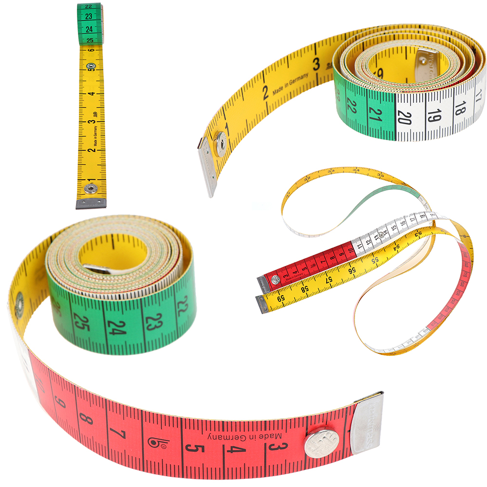 Regla para medir el cuerpo, cinta de costura a medida, Mini regla plana suave, centímetros, cinta métrica de costura de 60 pulgadas 1,5 m 1 unidad,