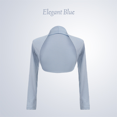 Girls Kids Dance Tops Ballet Dance Cropped Tops Modern Classical Dance Coats Long Sleeve Women Teen Ballet Dance Outfits: M / Blue