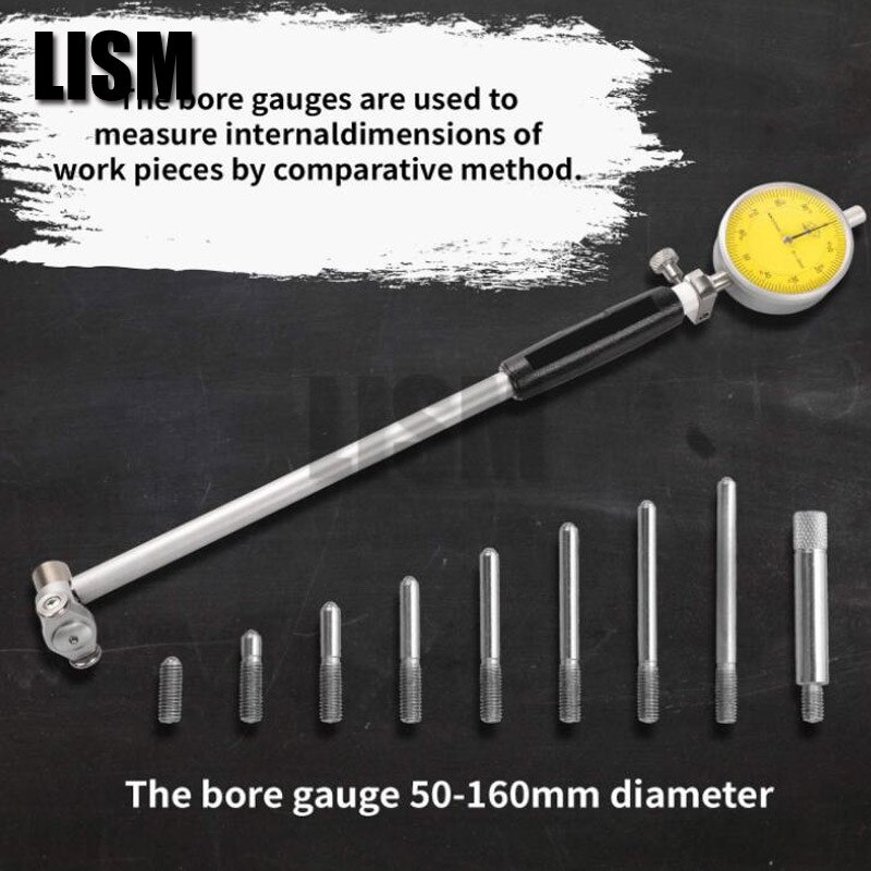Inner diameter Dial Bore Gauge 18-35 35-50 50-160 0.01mm Dial Indicator Micrometer Cylinder Internal Bore Measuring,Engine Gage