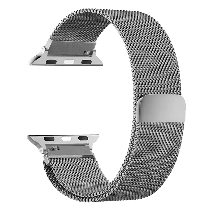 Milanese band voor Apple Watch-banden 44 mm 40 mm 45 mm 49 mm 41 mm 46 mm 42 44 mm armband IWatch-serie 10 9 6 5 SE 7 8 Ultra 2 band: Zilver / 14mm