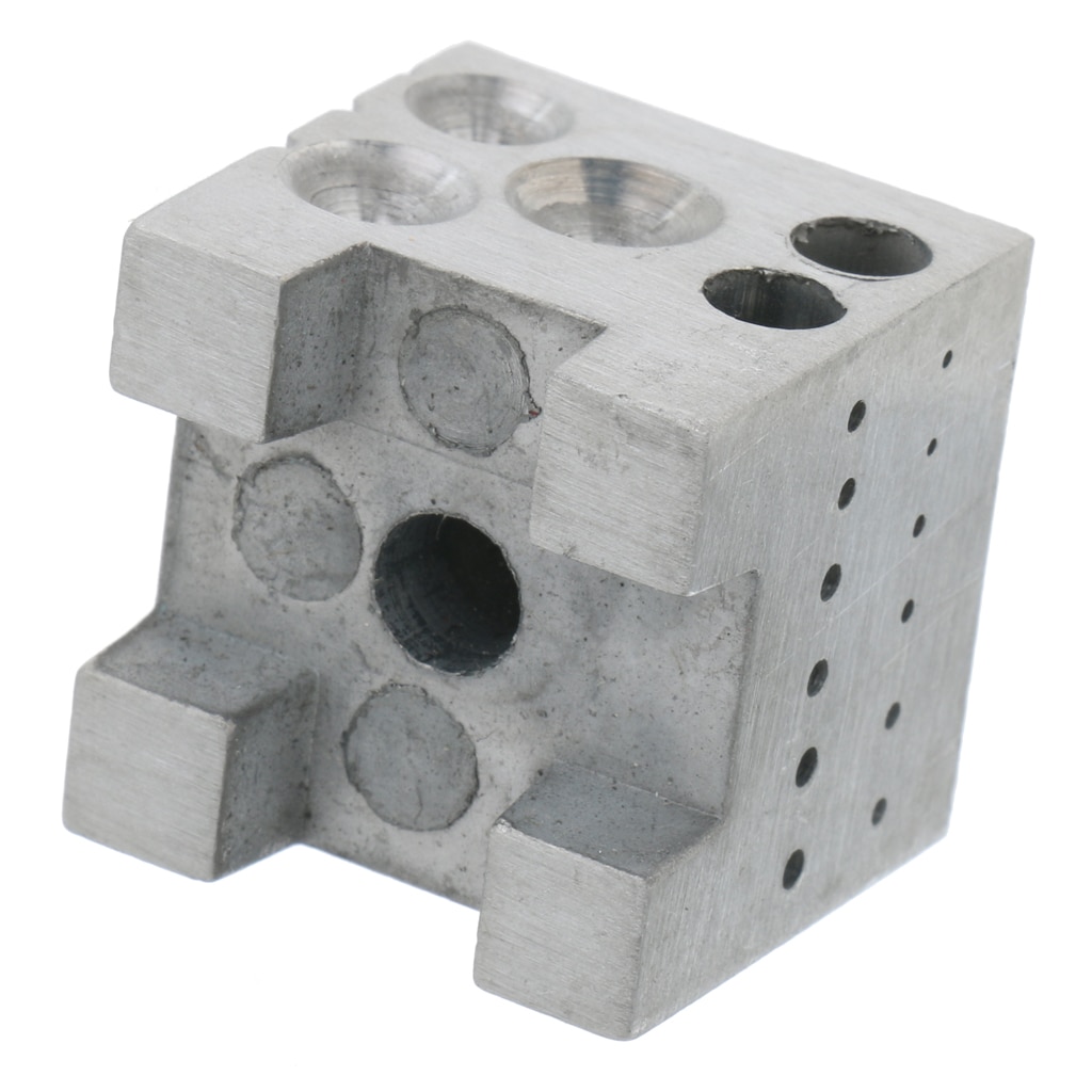 Miniherramienta de punzonado para joyería, de acero, con forma de cubo
