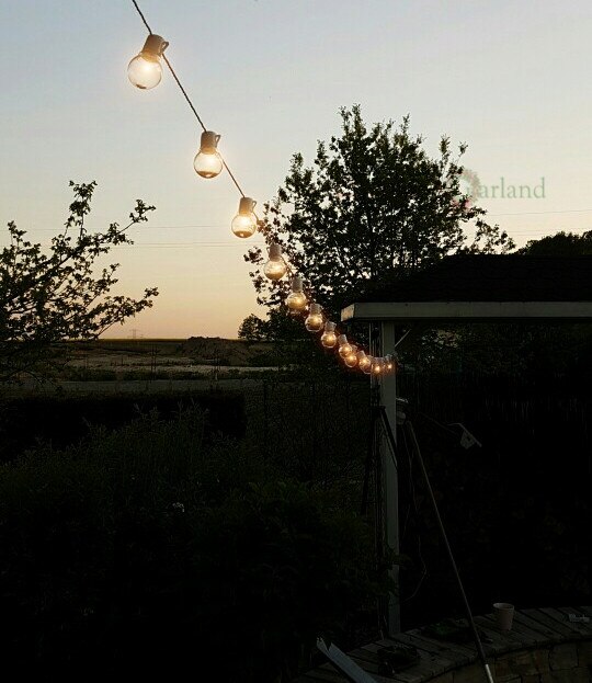 6 M Witte Kabel LED Lamp string Lights 20 Wit Globe Garland Fairy Lights voor Wedding Christmas Party Outdoor Verlichting decor