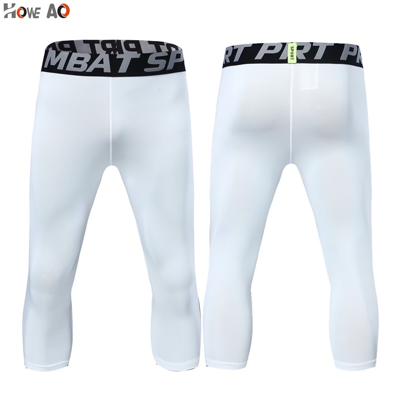 HOWE AO Sport Capri Hosen Männer Sport Strumpfhosen Für Männer Basketball Strumpfhosen Männlichen Kompresse Laufen Crossfit Leggings