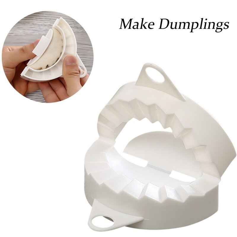 Kitchen Fast Dumpling Molds Plastic Dough Press Dumpling Pie Ravioli Mould Cooking Pastry Household Chinese Food Jiaozi Maker