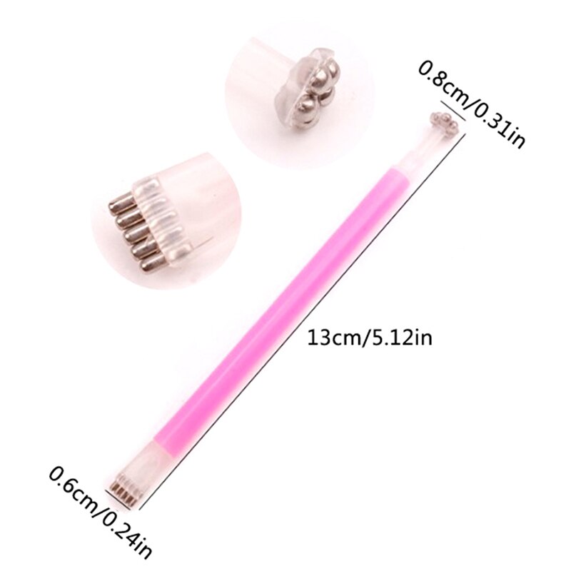 Nail art magnet stick cat eye magnet til uv gel lak polish 9d cat eye line strip effekt stærk magnetisk pen nail art værktøjer: C