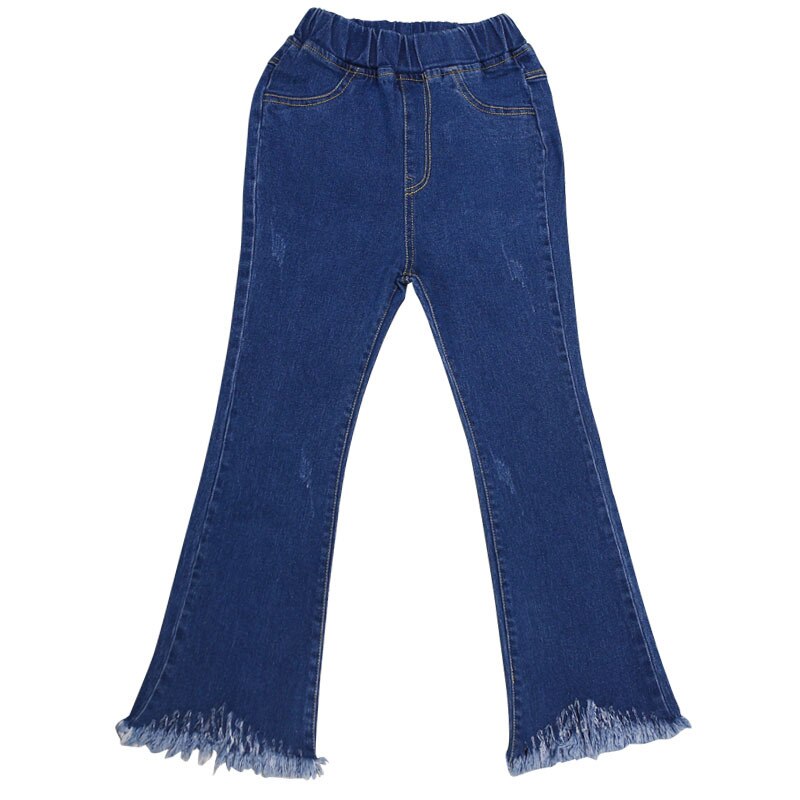 Piger jeans teenager piger denim bukser slanke skinny børn brede ben bomuld afslappet børn piger jeans 4 5 7 9 11 13 år gammel